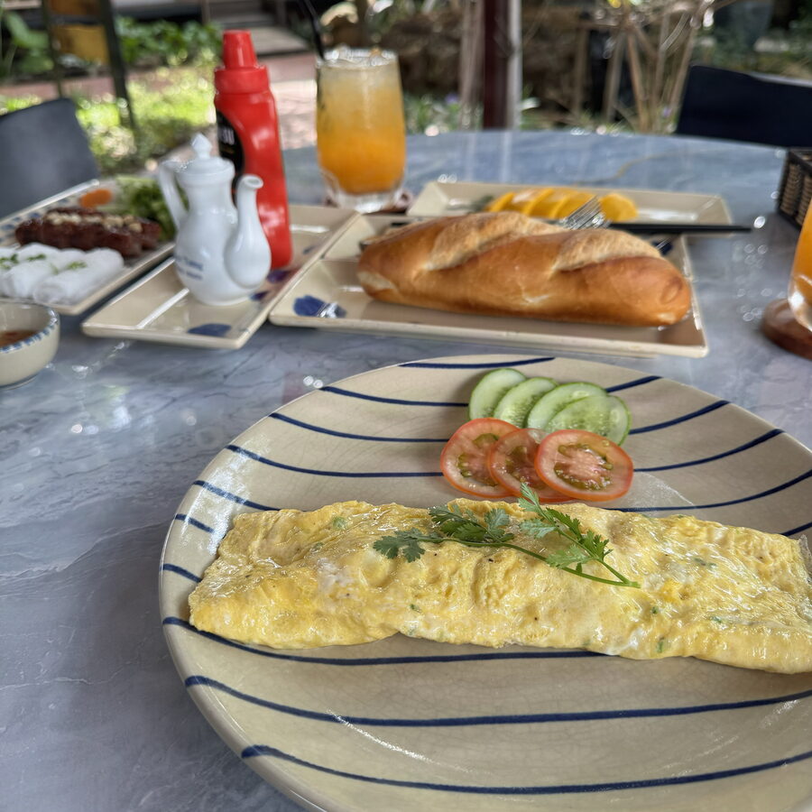 Our homestay provided an amazing breakfast with a wide variety of options.