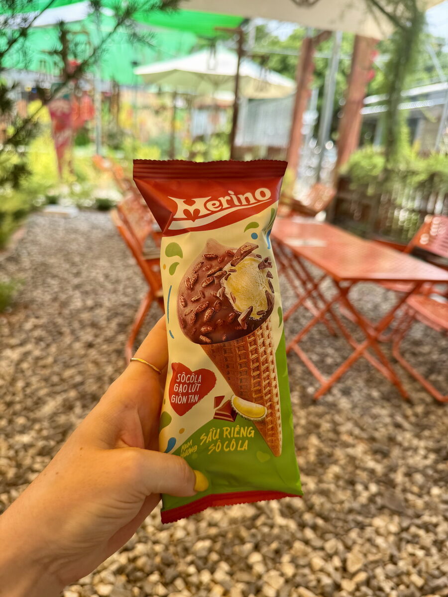 Durian Ice Cream on the An Binh islet
