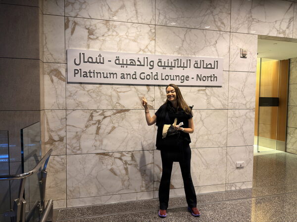 We got upgraded to the Platinum lounge!