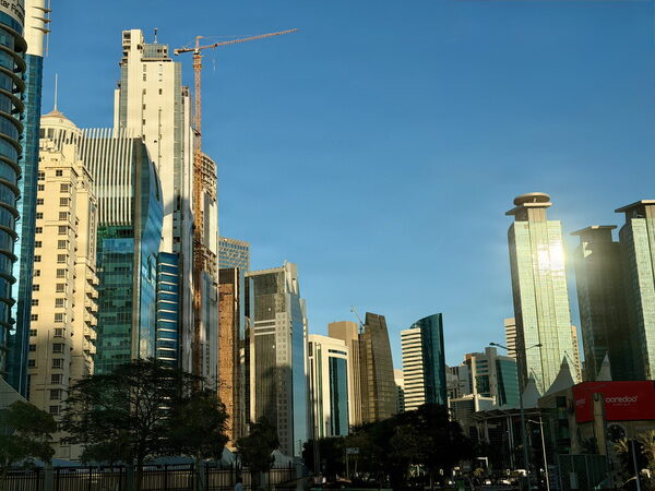 Doha's modern side: West Bay, the bustling financial district
